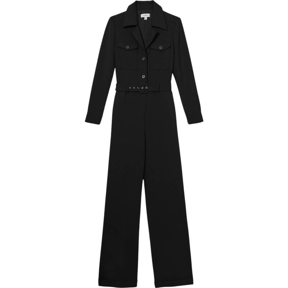 REISS RAY Belted Utility Jumpsuit